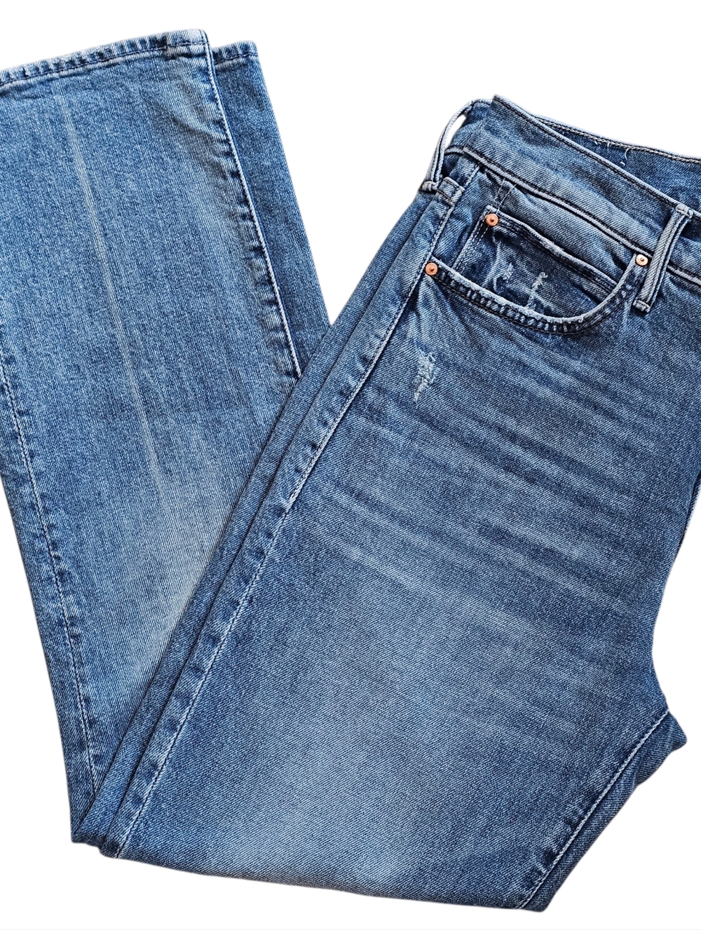MOTHER Superior The Rascal Ankle 'A Little Dirt Never Hurt' Women's Jeans, 31 - Picture 3 of 15